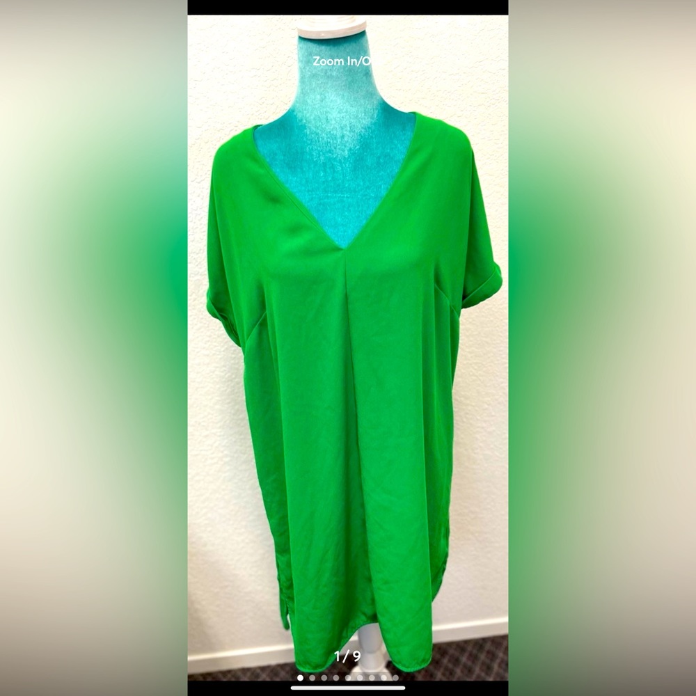 Emerald green dress